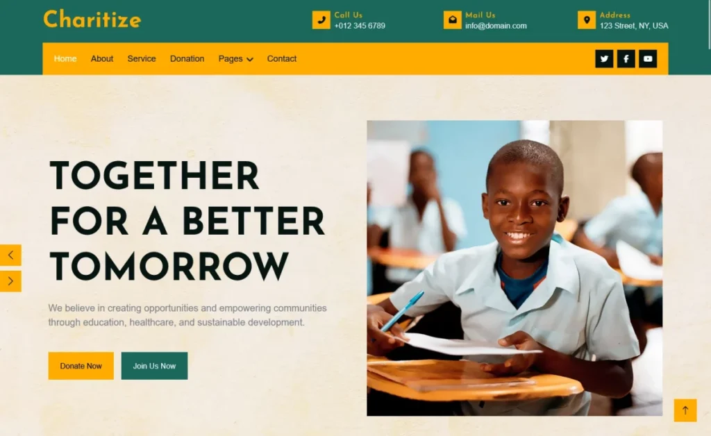 Charitize – Free Bootstrap 5 Agency Website Template Charitize – Free Bootstrap 5 Agency Website Template