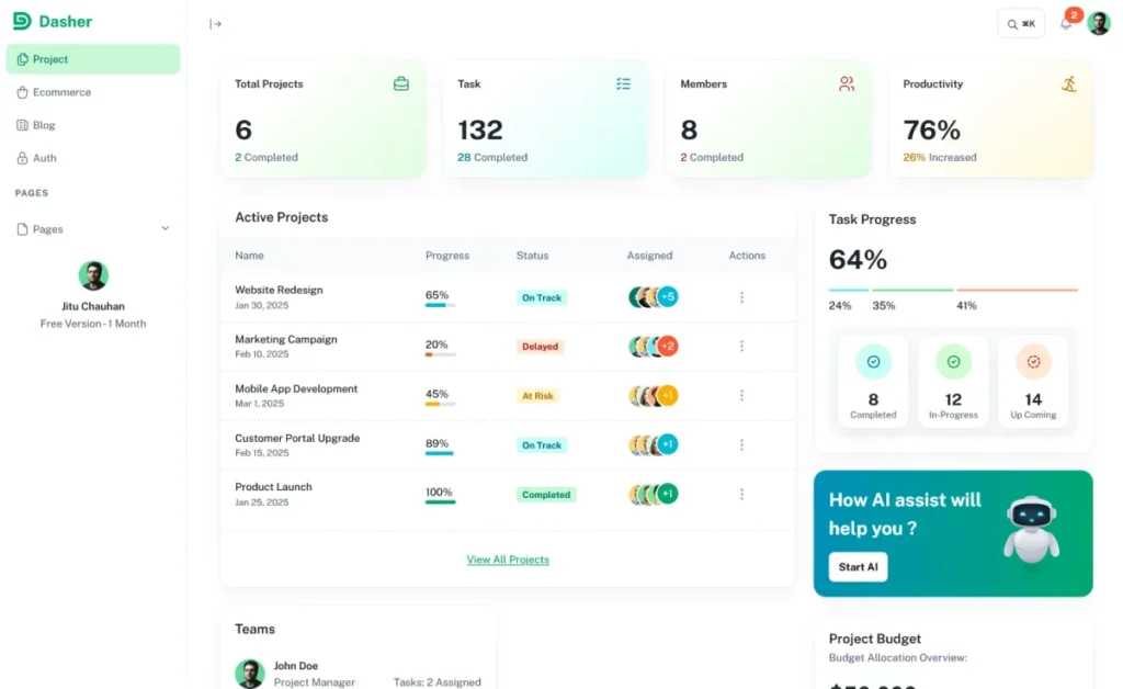 Desher – Free Responsive Next.js Admin Desher – Free Responsive Next.js Admin