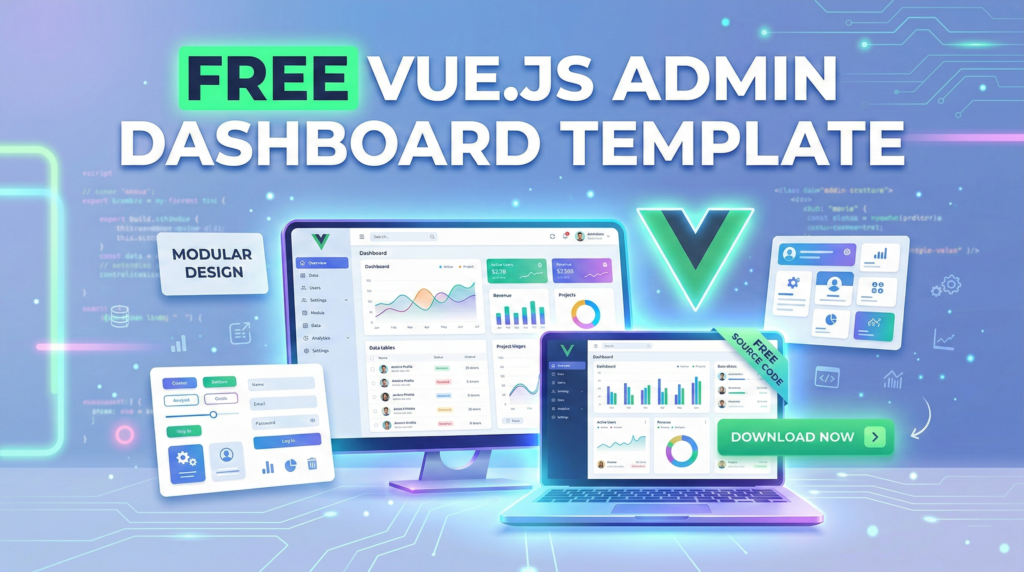 Preview of Free Vue.js Admin Dashboard