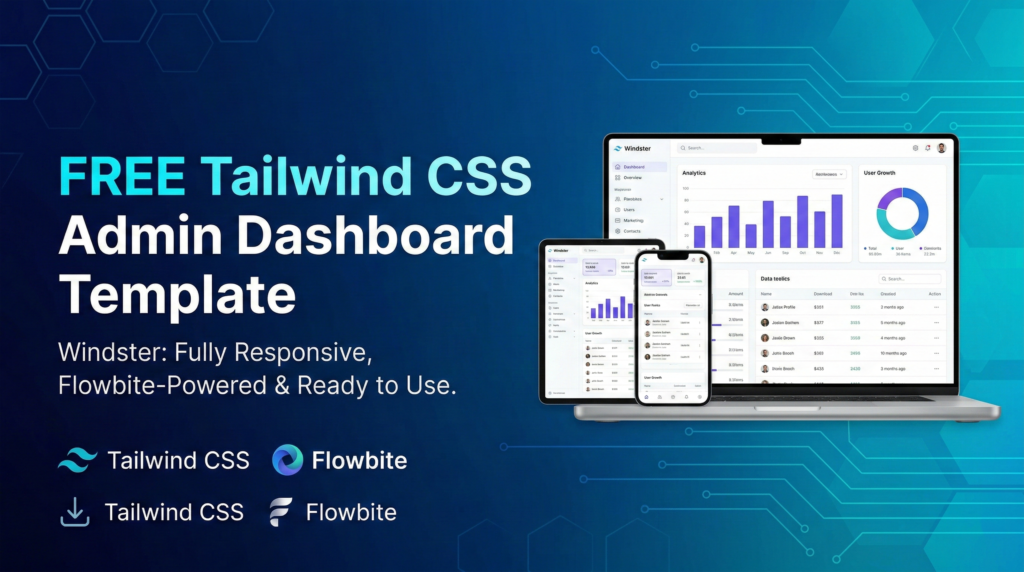 Preview of Free Tailwind Admin Dashboard